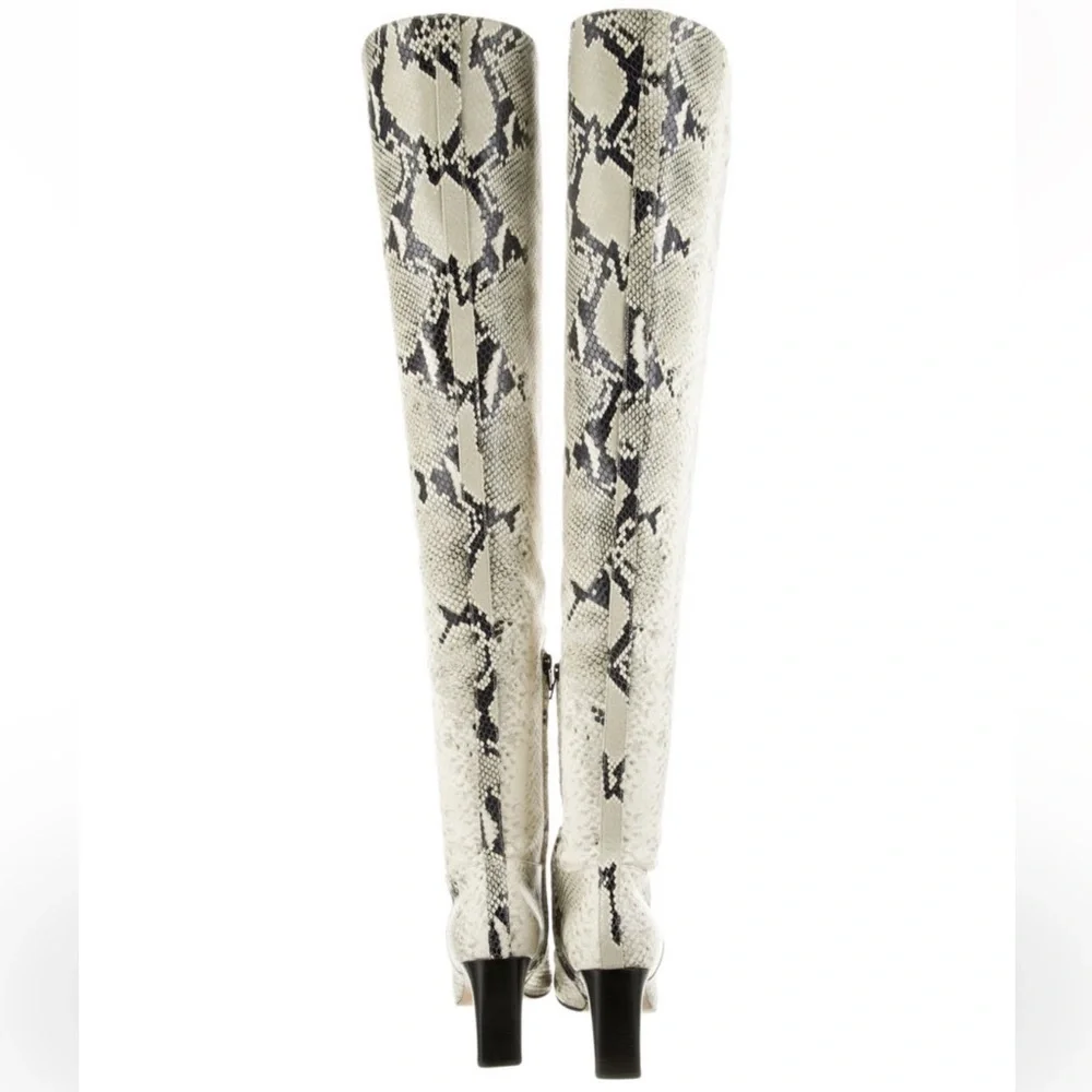 Khaite Printed Leather boots